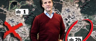Här vill kommunen placera nya sjukhuset: • Samlokalisering med järnväg • Närhet till flygplatsen