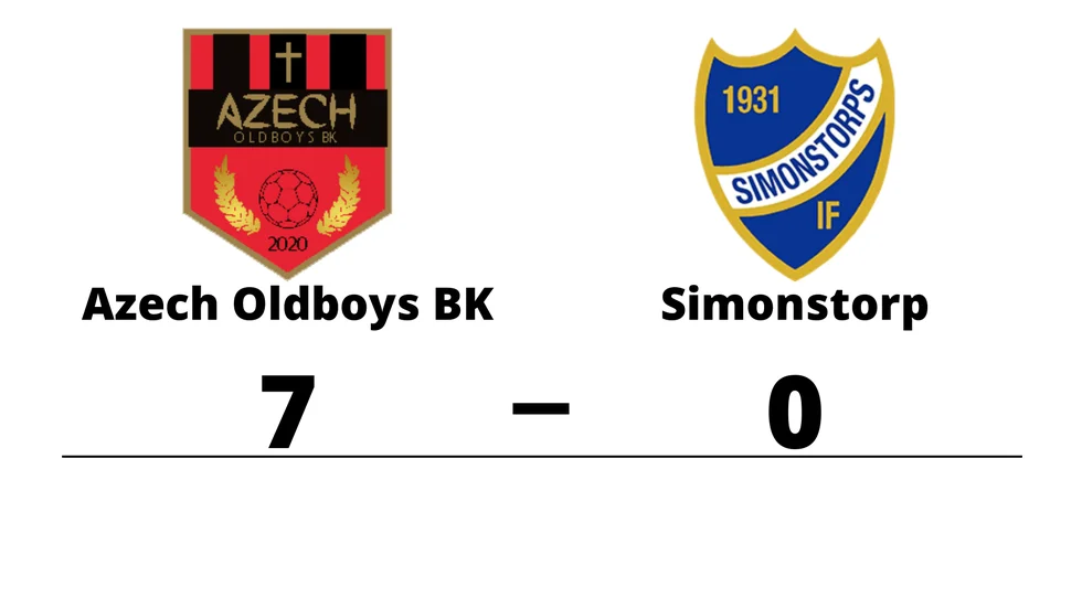 Azech oldboys BK vann mot Simonstorps IF