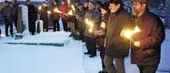 Fackeltåg och seminarier 
på förintelsens minnesdag