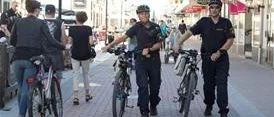 Cyklande poliser – nytt inslag i stadsbilden