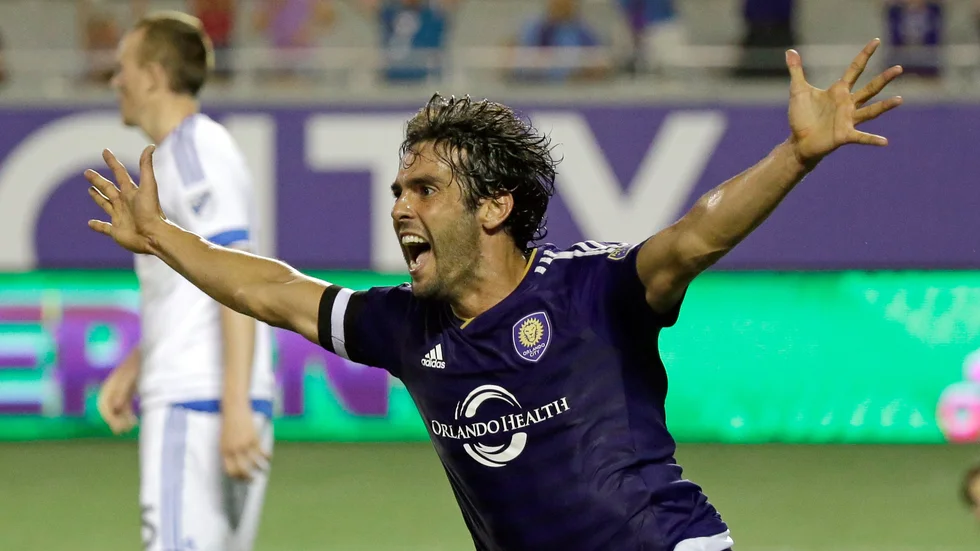 Kaka under en match med Orlando City 2016. Arkivbild.