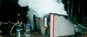 Stuga i Rippestorp brann ner