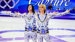 Will Ferrell och Jon Heder gör huvudrollerna i "Blades of glory". Humornivån är tyvärr inte alls lika hög som i Ferrells senaste filmer.Foto: Suzanne Hanover/Scanpix