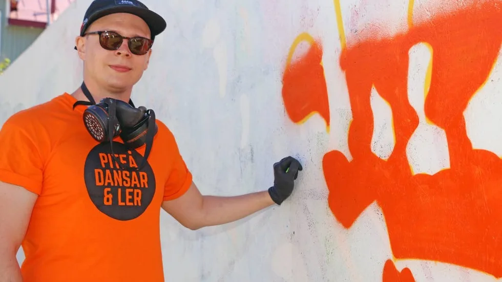 Kim Granberg har varit verksam graffitikonstnär i många år. ”Jag hjälper gärna till att uforma en graffitivägg”, säger han.