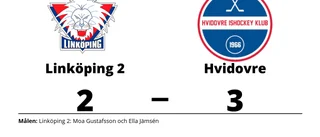 Strafförlust för Linköping 2 mot Hvidovre