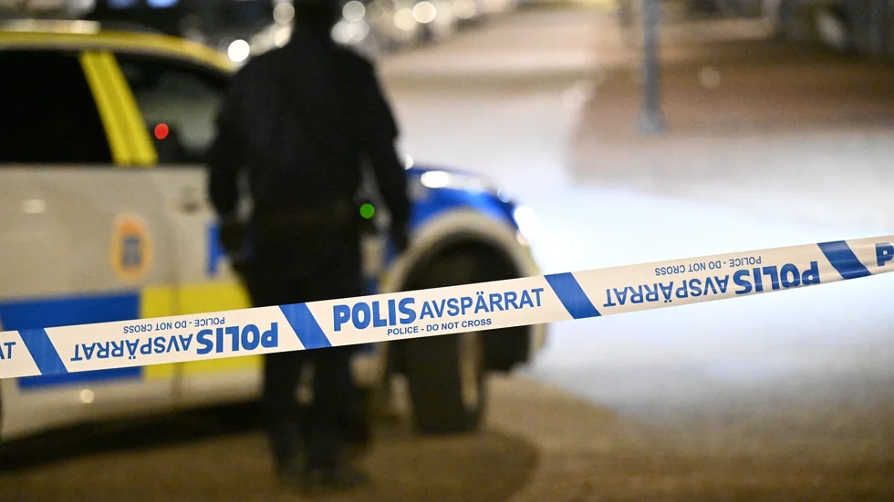 Polisen har haft en stor insats i Borlänge under eftermiddagen och kvällen. Arkivbild.