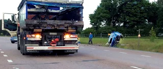 Trafikolycka: Personbil slog runt