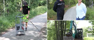Efter åtta år – provsträcka på ny vandringsled på Sudret är klar