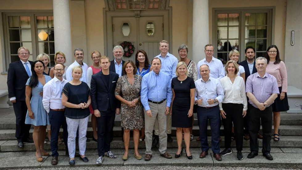 REGERINGEN. Stefan Löfven och hans statsråd. Vilken uppställning vill du se efter höstens val?