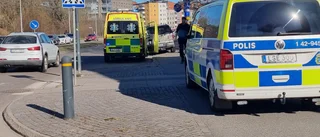 Kollision mellan moped och personbil på Albrektsvägen