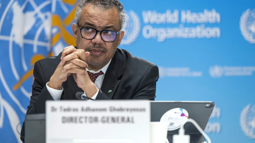 WHO:s chef Tedros Adhanom Ghebreyesus. Arkivbild.