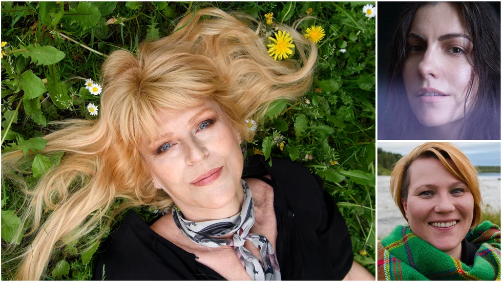 Kajsa Grytt, Vera Vinter och Anja Storelv är tre av de åtta kvinnliga artister som håller konsert under årets upplaga av visfestivalen "Sommarljus" vid Laxholmen Edefors.