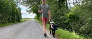 Obehagliga vägfynden – livsfara för blinda Johans ledarhund