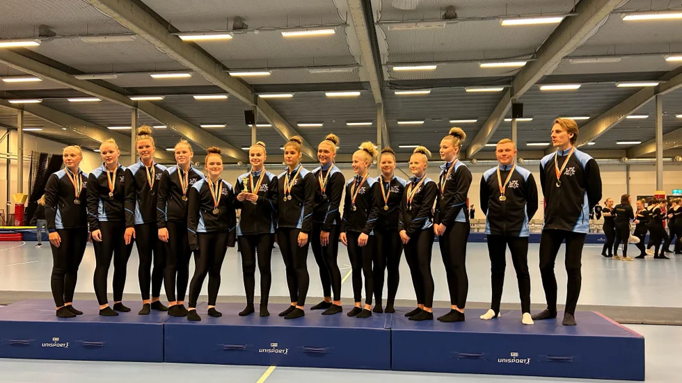Katrineholms truppgymnaster som tog hem totalsegern vid tävlingen i Eskilstuna.