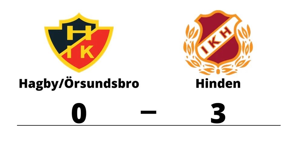 Hagby IK/Örsundsbro IF förlorade mot IK Hinden 2