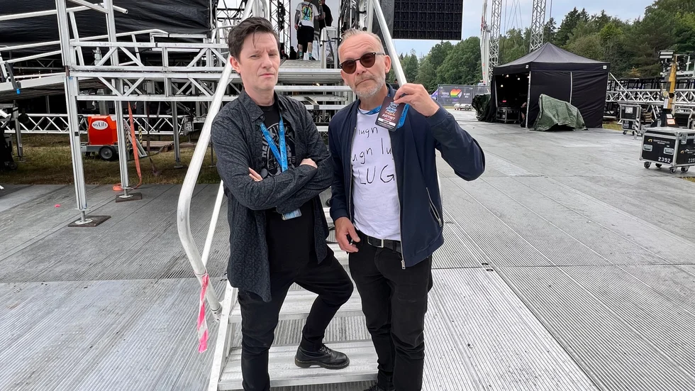 Kent Norberg och Heikki Kiviaho på plats i Oslo.