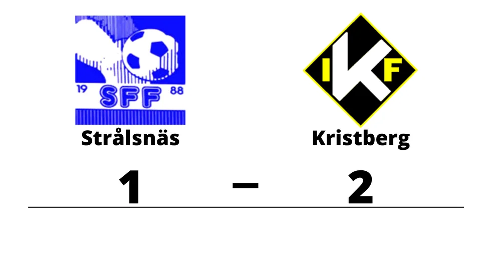 Strålsnäs FF förlorade mot Kristbergs IF