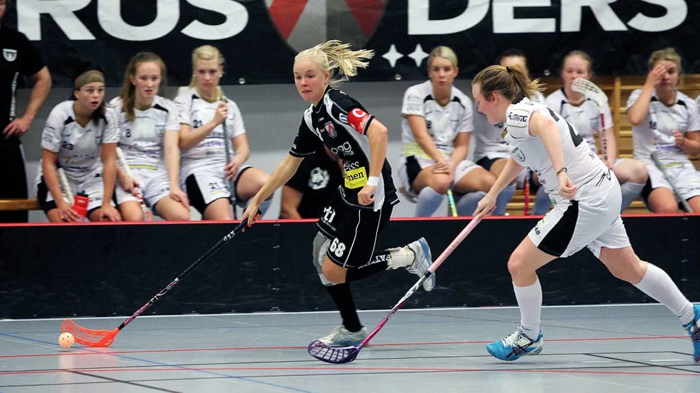 Målskytt. Anna Wiman gjorde två mål mot Täby.