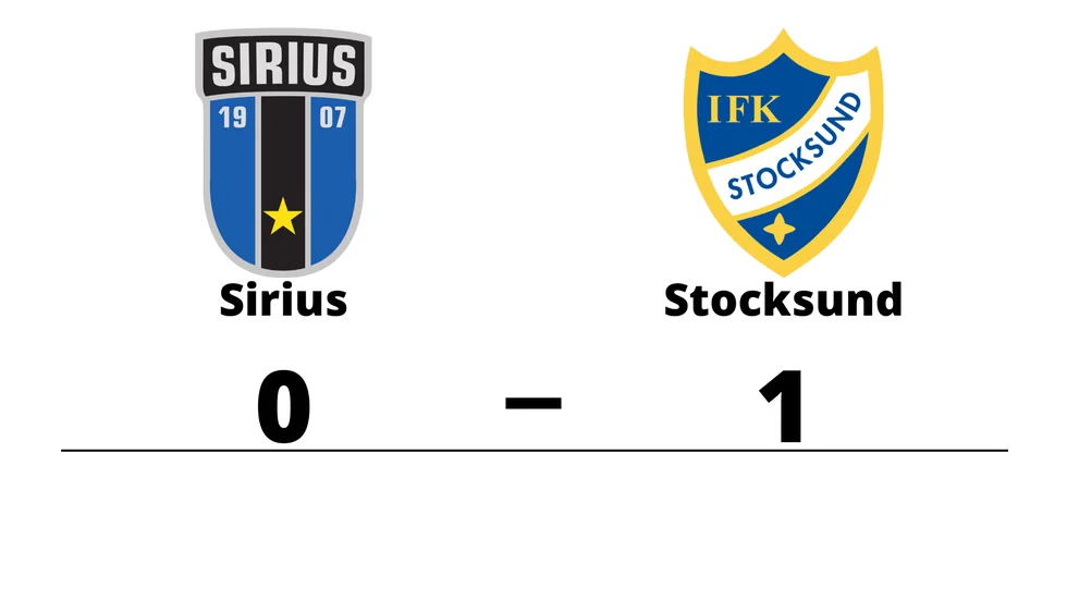 IK Sirius FK förlorade mot IFK Stocksund