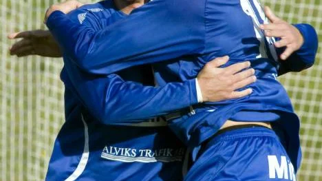 Kallerhult och Brännström - anfallsduo i Alvik.