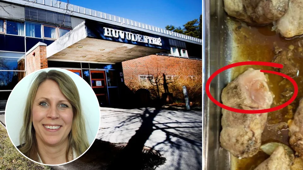 Erika Wärme är kostchef på Eskilstunas gymnasieskolor och hon beklagar att en delvis rå kyckling serverades eleverna under påskbuffén på onsdagen. 