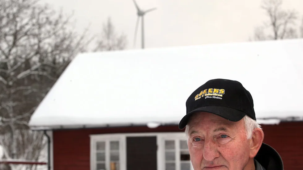 Börje Karlsson är besviken över att nämnden inte gick med på att stänga av vindkraftverket i Krokek. FOTO: Mia Karlsvärd