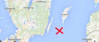 Farkost med sprängladdning i Östersjön