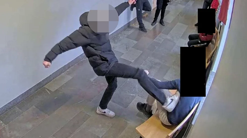 Tonåringen har erkänt misshandeln som skedde på en skola i Eskilstuna kommun.