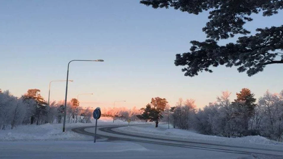 ONSDAG MORGON. Olyckan inträffade på Lombolo, i korsningen Vallgatan-Österleden.