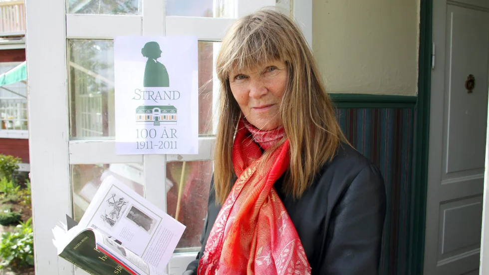Ingela Bendt deltog i symposium på Ombergs Turisthotell och berättade om sin bok "Ett hem för själen" (som handlar om Strand, Ellen Keys hus).