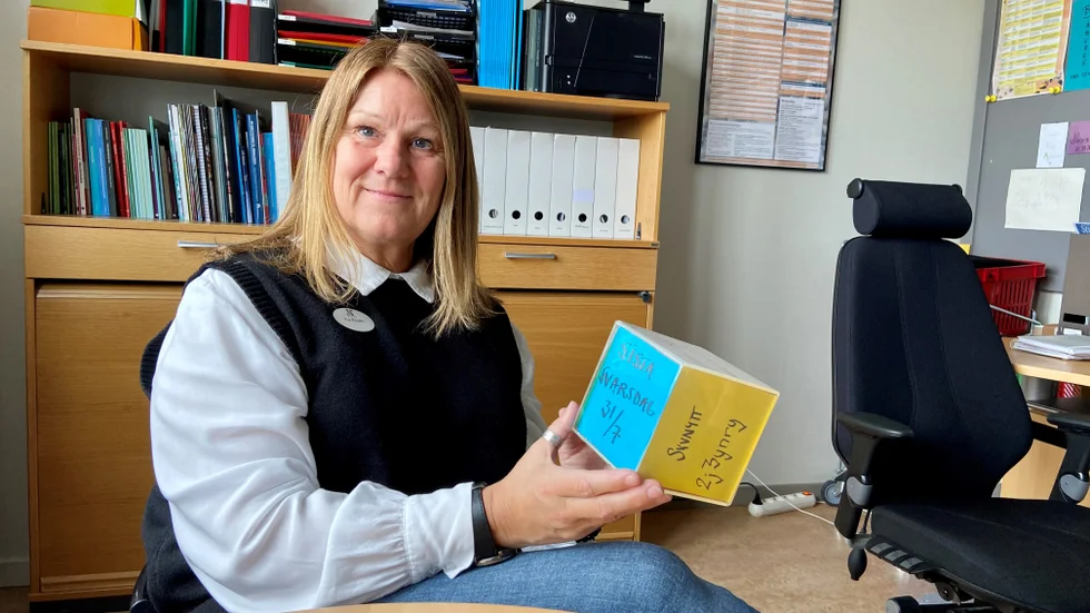 Studie- och yrkesvägledarens roll är viktig i ett utsatt område. "Det kanske är bägge föräldrarna som är hemma och inte har ett yrke. Då behöver vi kompensera för det" säger Fia Rosén, studie- och yrkesvägledare och fritidsledare på Navestadsskolan.