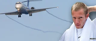 Tennisstjärna i flygdrama