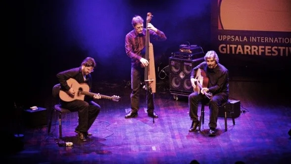 Joscho Stephan Trio spelade på Gitarrfestivalen i UKK under fredagen.