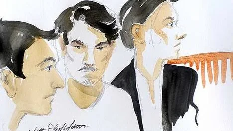 Tre av pappans fyra barn har nu vittnat mot fadern.Illustration: Lotta Jarlsdotter
