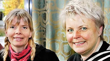 Ulrika Forsberg och Tarja Andersson Mutka från Vilja Knivsta.