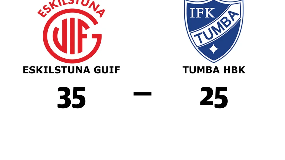Eskilstuna Guif vann mot Tumba HBK