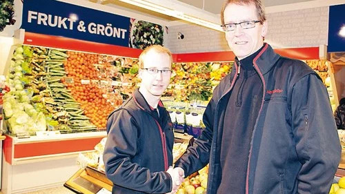 Leif Johansson, t v, tar snart över verksamheten efter Ingemar Bengtsson.
