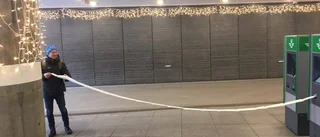 Fick 3,5 meter lång tågbiljett