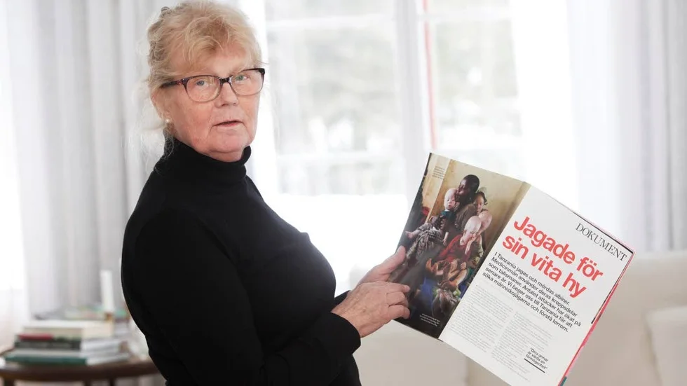 Engagemang. När Barbro läste reportaget om albinos i Tanzania bestämde hon sig för att hjälpa till.