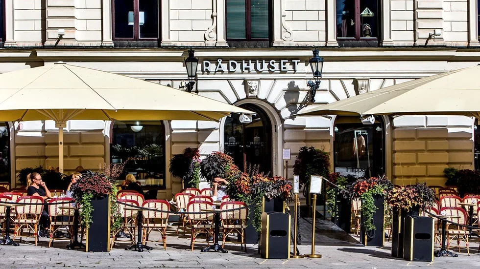 exteriör restaurang Frenchi, i Rådhuset.
Foto : STAFFAN CLAESSON  2016-08-30