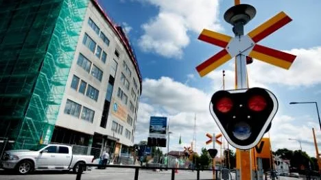 Nya flerbostadshuset vid Resecentrum.