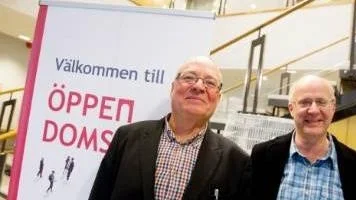 Öppet hus Domstolen Uppsala,från vänster Klas Innerstedt Rådman,Nils pålbrant,Rådman