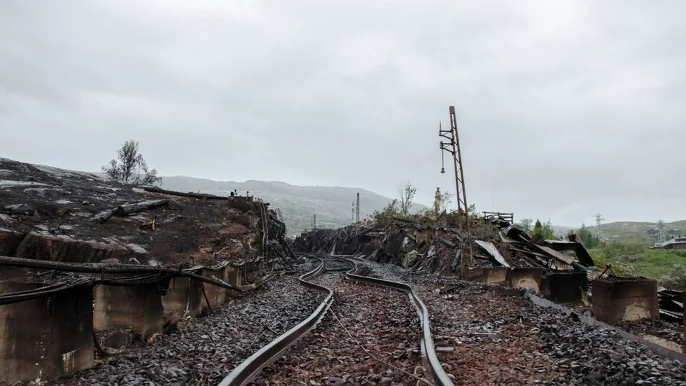 Den förstörda rälsen har nu reparerats och LKAB har kunnat återuppta tågtrafiken mot Narvik