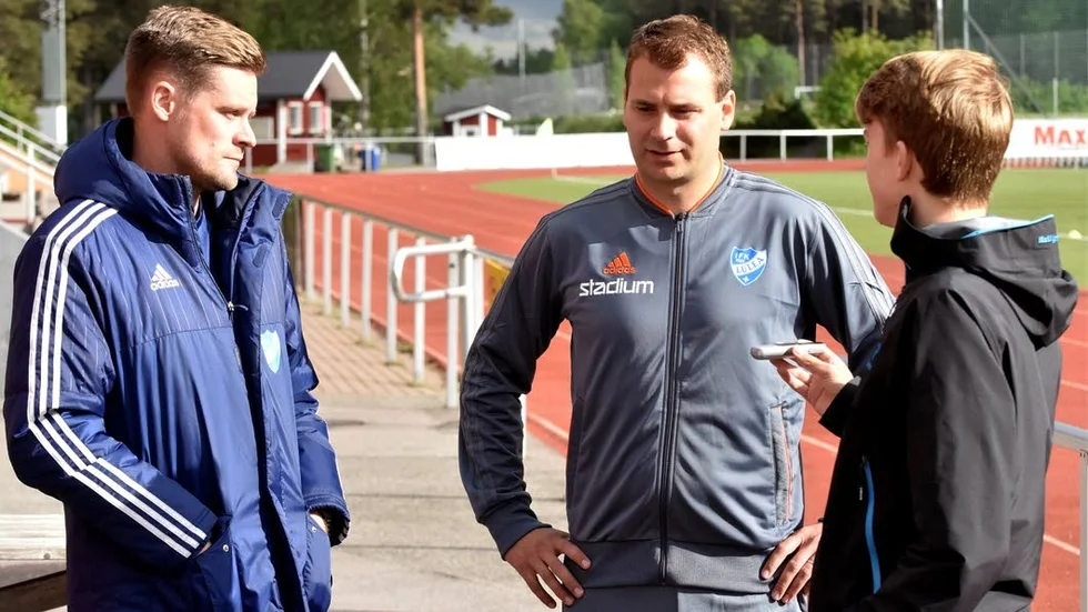 Måndagsträningen blev den första för de nya tränarna Johan Isaksson och André Bylund.