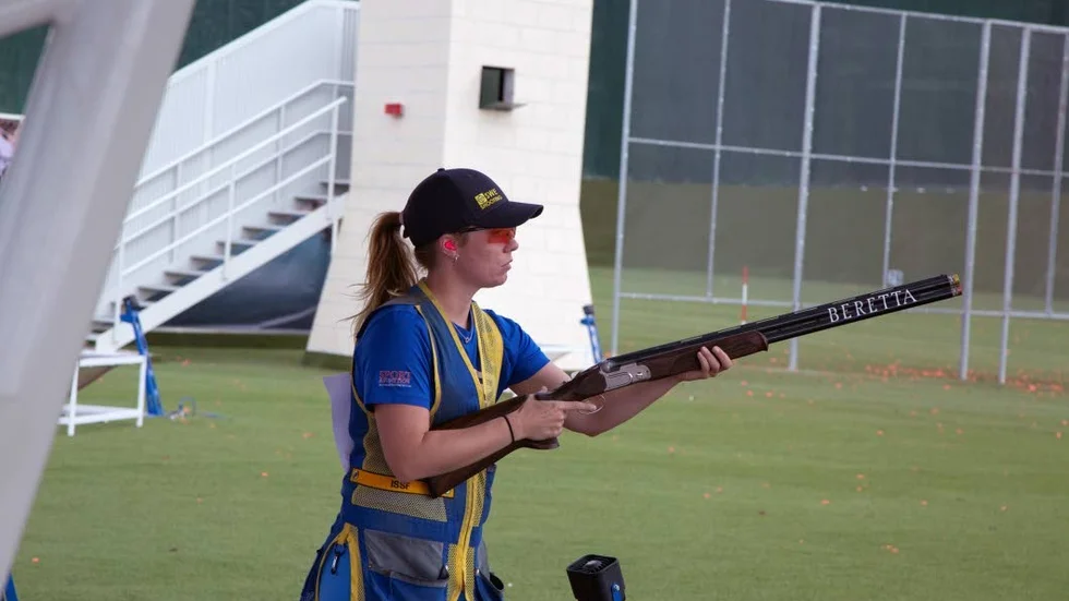 Victoria Larsson under EM i österrikiska Leobersdorf.