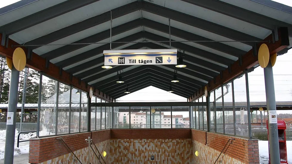 Inbrott gjordes vid pendeltågsstationen i Bålsta under helgen.