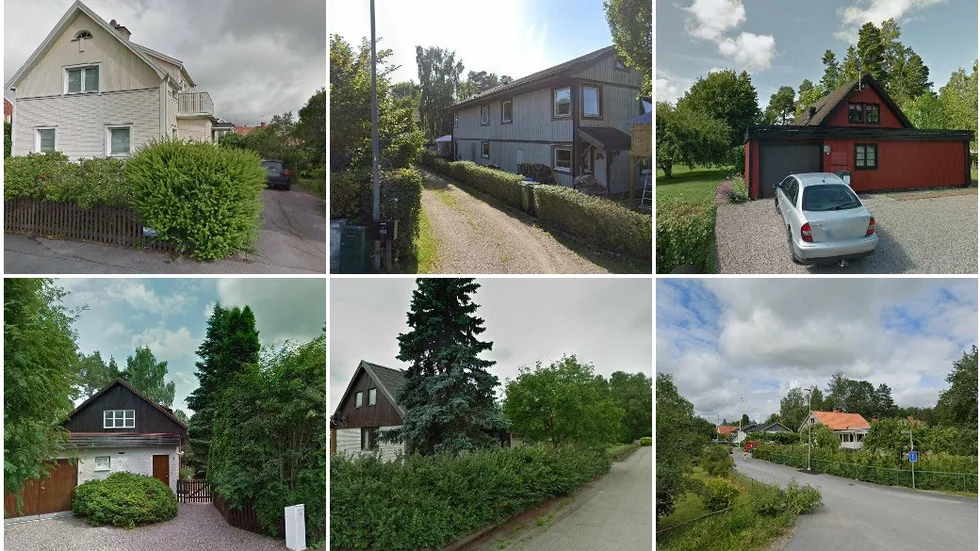 Fålhagsgatan 16, Tallbacksvägen 60B, Kronparksvägen 30, Porsvägen 8, Källbokroken 2 och Stenvägen 2
