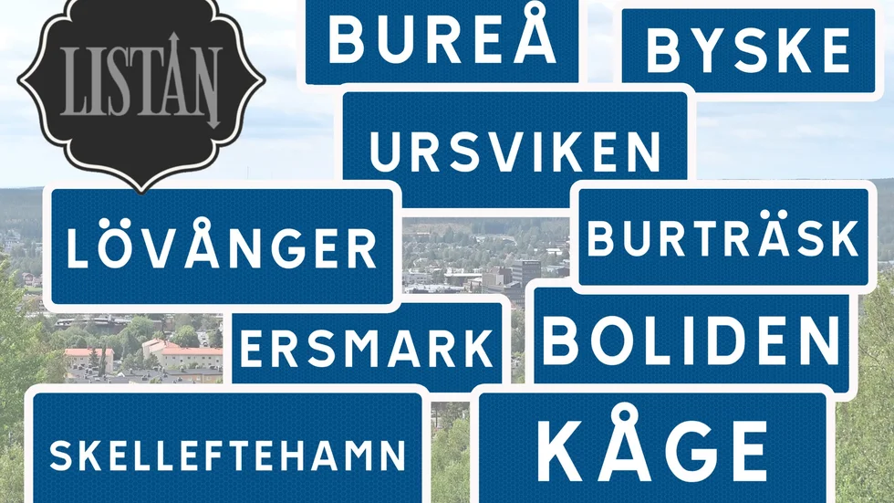 Vilken av tätorterna är störst, sett till innevånare? Norran har listan.