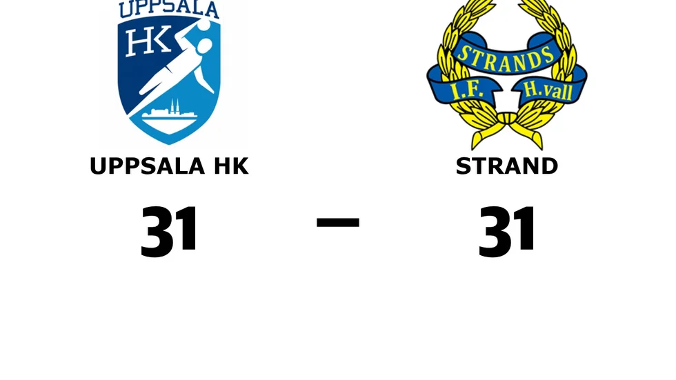 Uppsala HK spelade lika mot Strands IF Hudiksvall