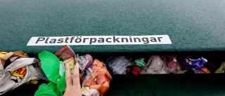 "Lämna all plast till återvinning"